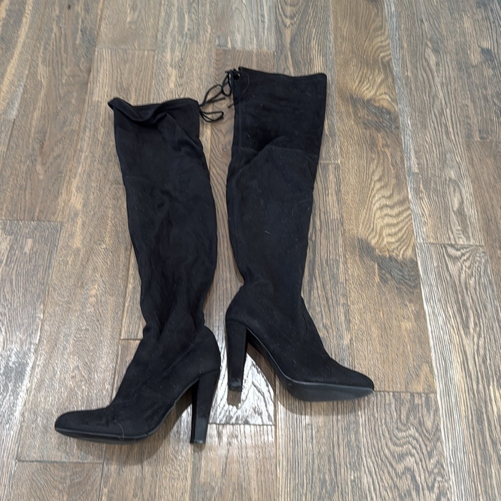BLACK Steve Madden Gorgeous Boots size 9 - Picture 5 of 6